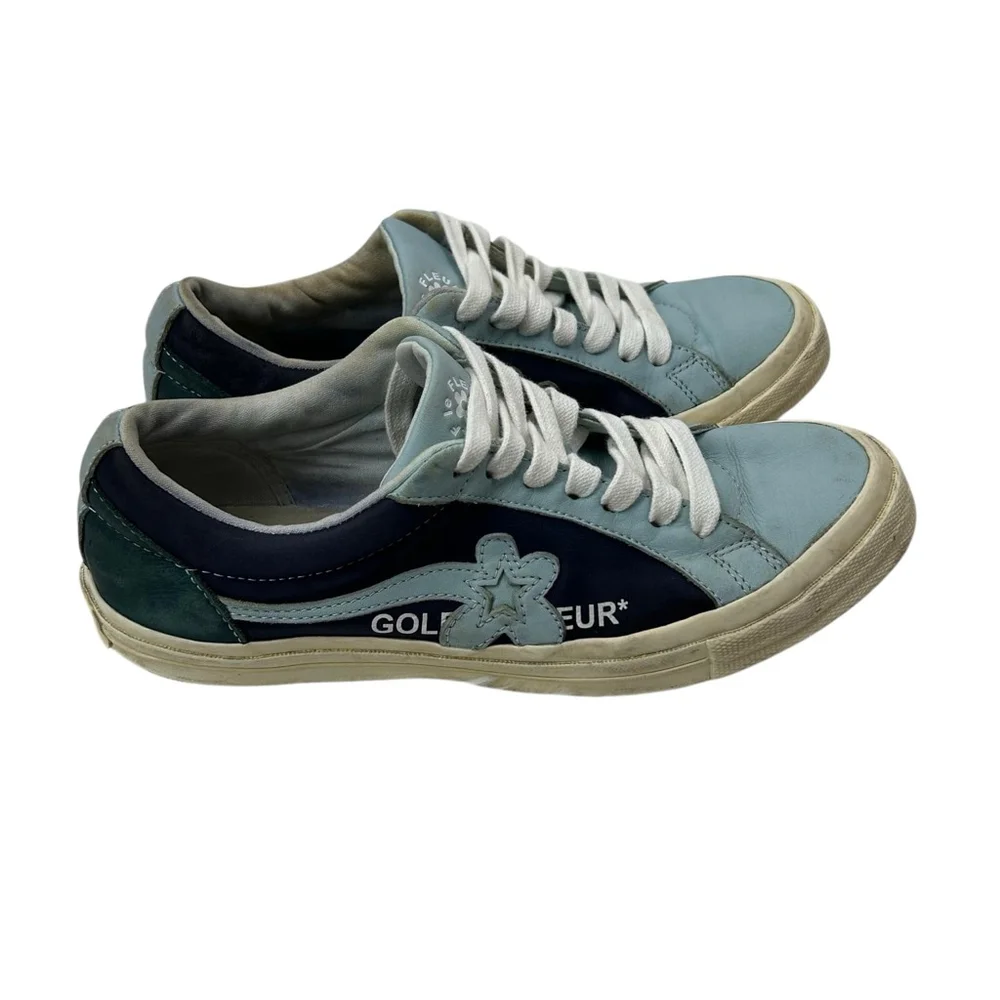 Converse Golf Le Fleur One Star Ox Sneakers Blue Leather - Picture 5 of 12
